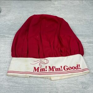 Vintage Campbell's Soup Chefs Hat Cap Advertisement Red White